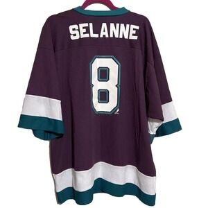 VTG #8‎ Teemu Selanne Anaheim MIGHTY DUCKS Logo Athletic Jersey, Size  Xl Men's
